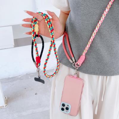 Lanière Universelle pour Téléphone Portable DIY Trois-en-Un, Longue Corde à Port Croisé, Corde Courte pour Cou et Poignet, Lanière Multifonctionnelle