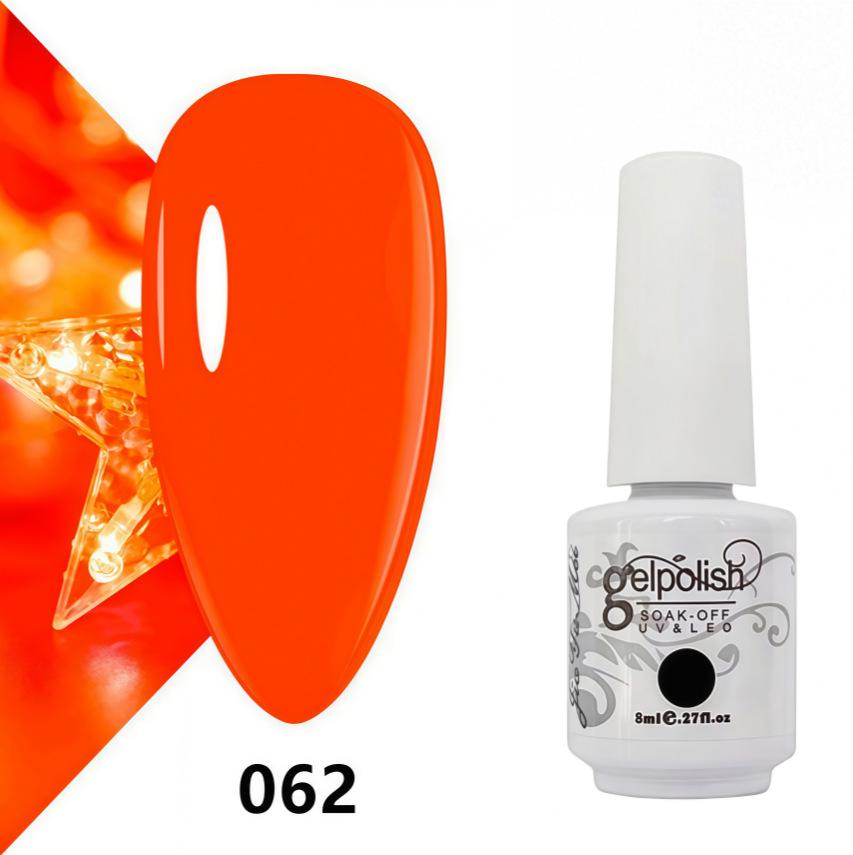 Amber Gel Polish Set: Gel Polish Manicure Kit with Whitening, Base Coat, and Sealer.