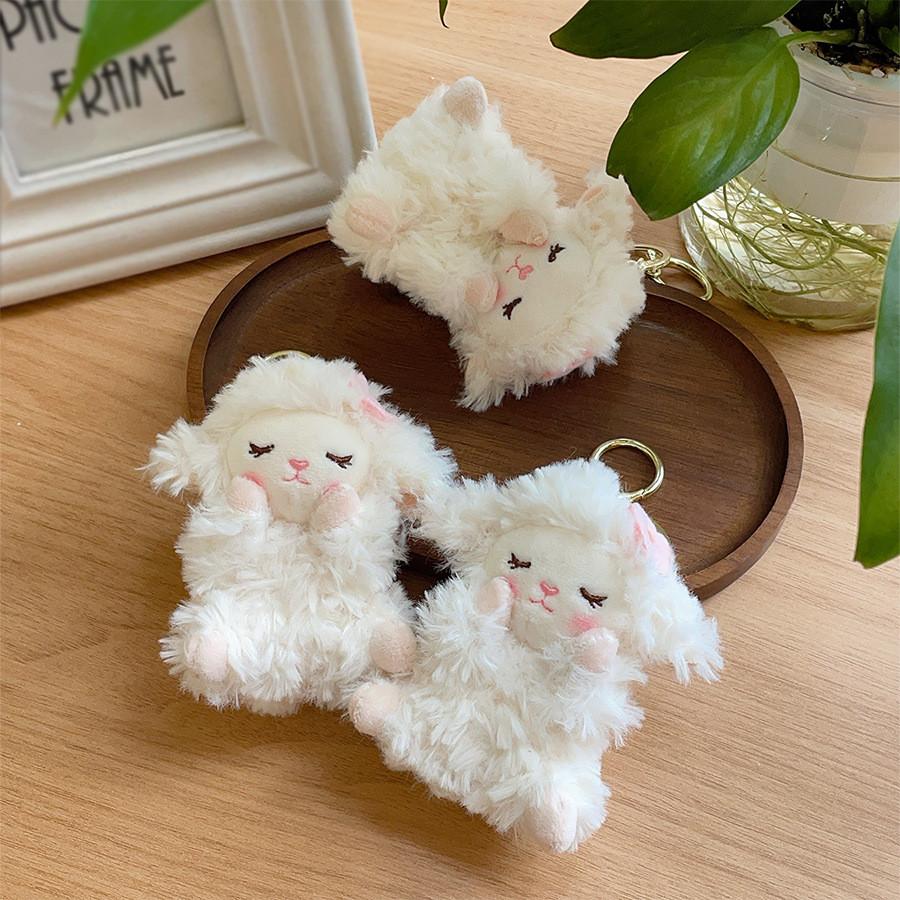 Sheep Plush Keychain Toy With Soft Pp Cotton Filling For Kids And Teens