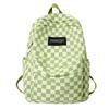 Pattern Simple Checkered Letter Decoration Student Leisure Backpack For School