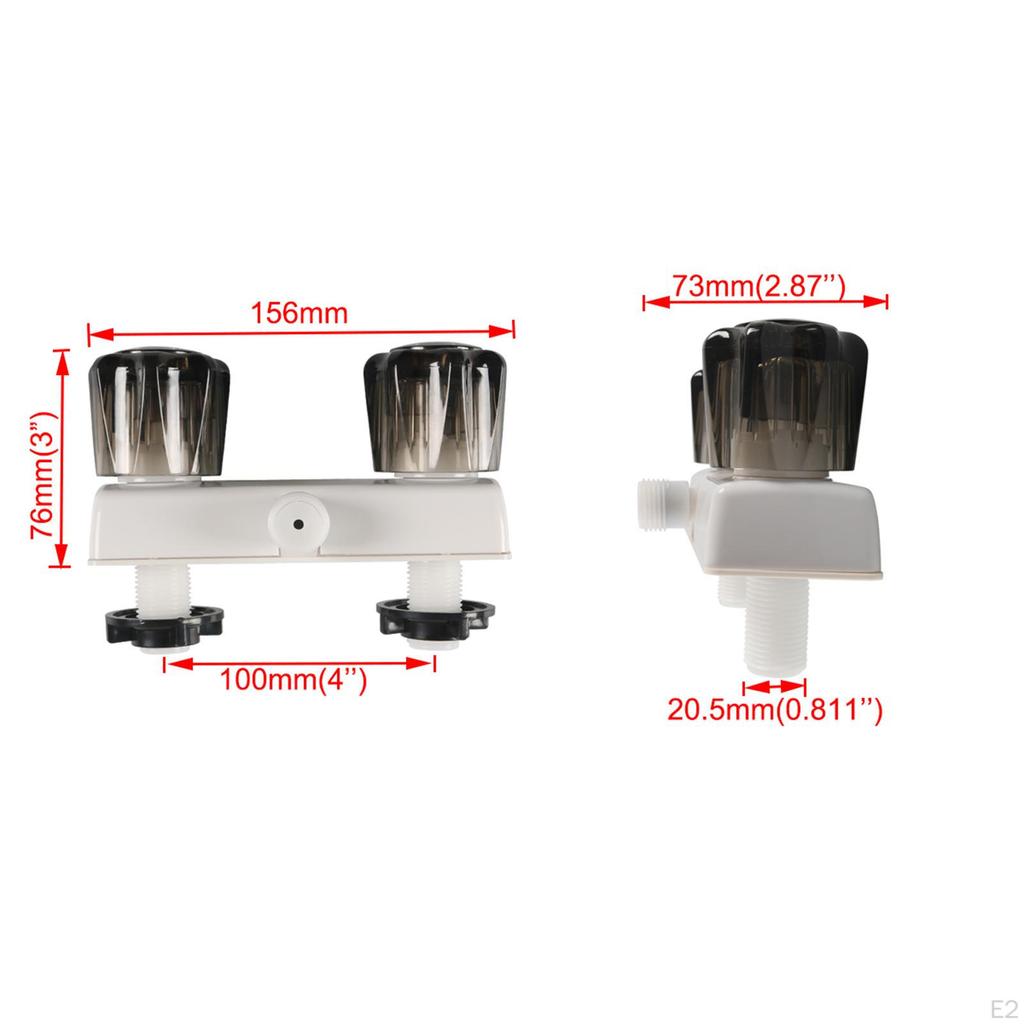 RV Shower Faucet Outside and Inside Bathroom Parts for Replaces Automotive Durable