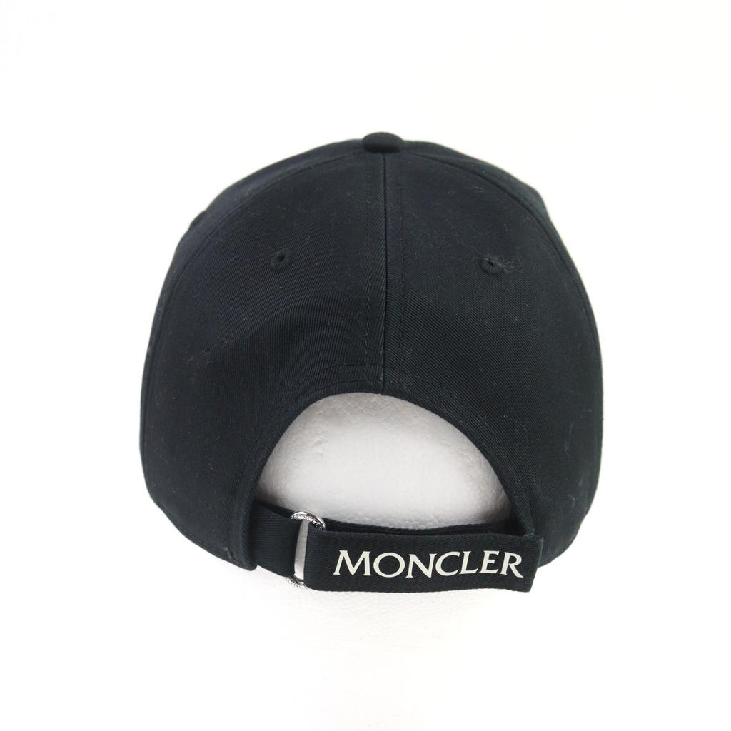 Pristine MONCLER cap BASEBALL Adjuster Black series cotton J10913B00002 0U162 Used