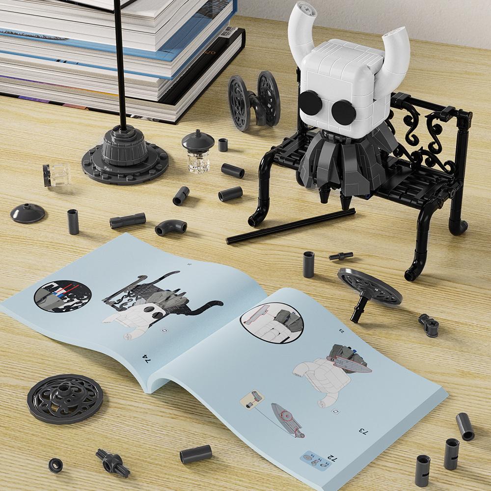 1 Set Hollow Knight Building Toy with LED Light (328pcs accessories)