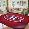 Montreal Canadiens Design Crystal Velvet Rug Soft Decorative Mat for Bedroom Entrance
