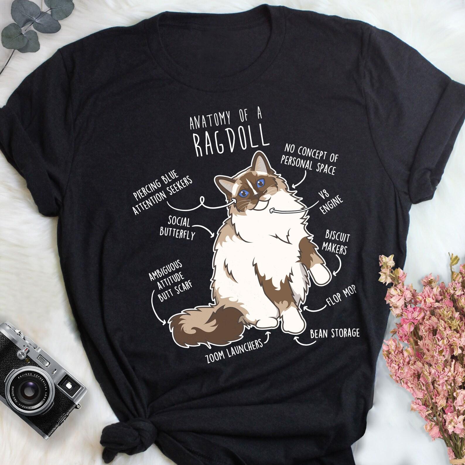Ragdoll Cat Shirt, , , Funny Cat Lover Gift, Cute Pet T-shirt, Ragdoll Lover Tshirt, Ragdoll Cat Tee, Ragdoll Mom, Dad Seal Mitted 110