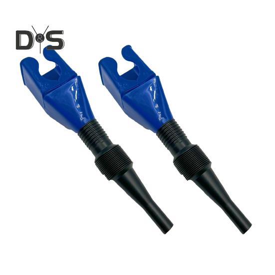 

2 шт. Гибкий инструмент для слива, воронка с защелкой, широкое горлышко, воронка для заправки, портативная воронка с пряжкой, универсальная воронка с пряжкой, простой в использовании инструмент для перекачки жидкости синий