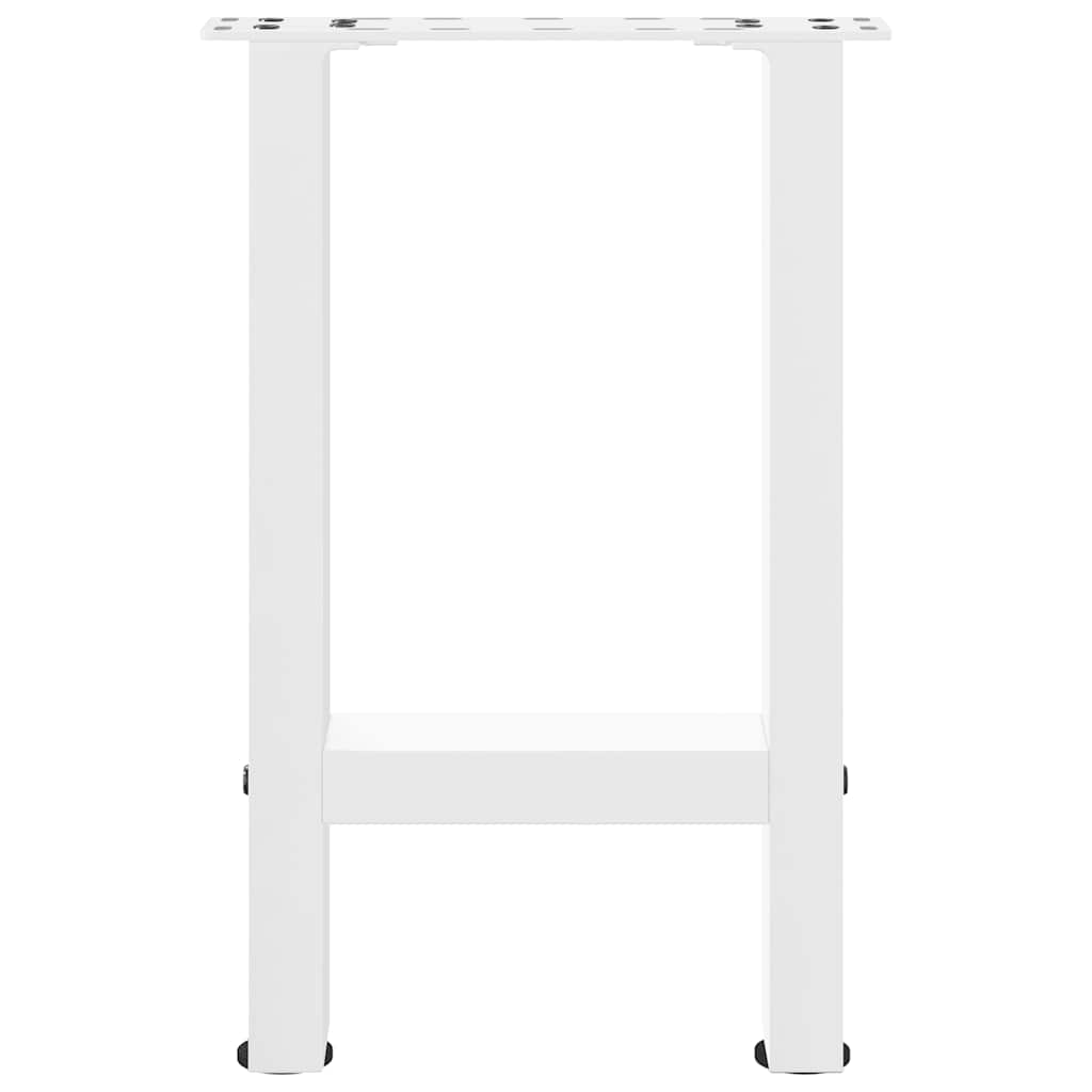 Vidaxl Nogi Do Stolika Kawowego, Białe, 2 Szt., 38X(42-43) Cm, Stal