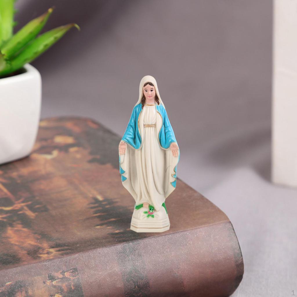 Mary Statue Resin Elegant Hand Painted Target Gift Lourdes Decoration