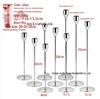 European Style Candle Holder Set: Elegant Metal Three-Piece for Dining Table or Wedding Decor.