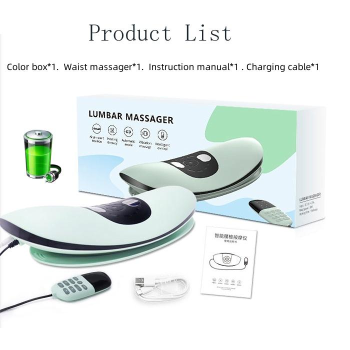 

Jinkairui Массажер для талии Воздушная подушка горячий компресс Вибрационный поясничный массажер Домашний успокаивающий артефакт для талии