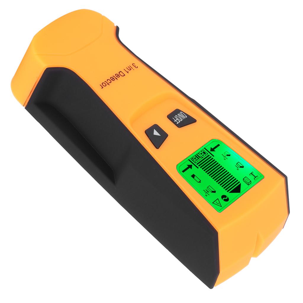 3 In 1 Metal/AC Wire/Stud Detector Finder Portable Wall Scanner Detect Device LCD DisplayOrange