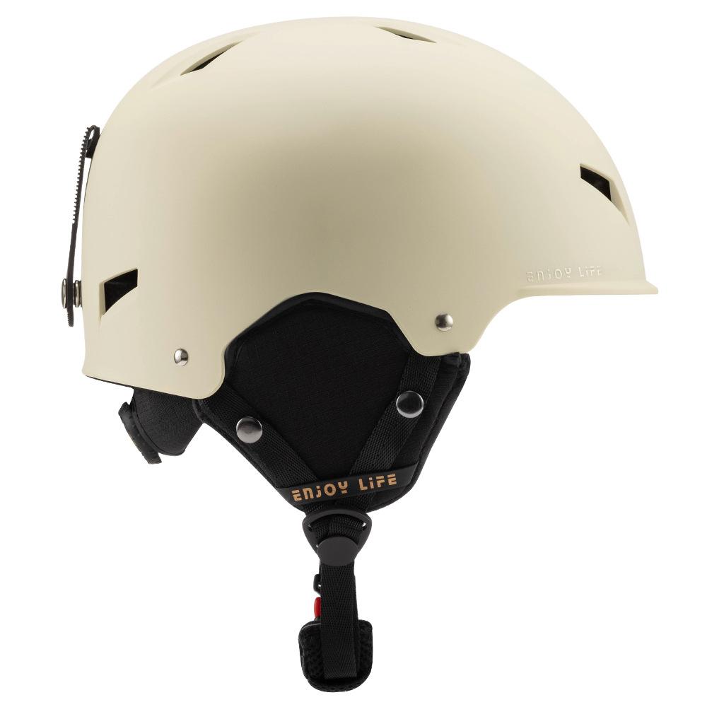 Sports Adult Ski Helmet Solid Color Pattern Color