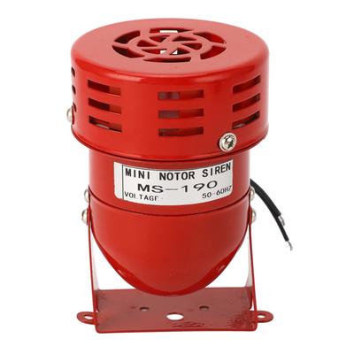 Průmyslový Motorový Alarm Zvon Červená Barva Ocelový Mini Roh Zvukový Bzučák Siréna pro Auta AC110V