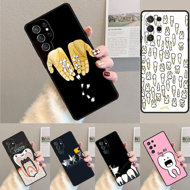 Dentist Tooth Phone Case for Samsung Galaxy note 10 pro S26 Ultra S23 S24 FE S25 S21 S22 PLUS shockproof Cove
