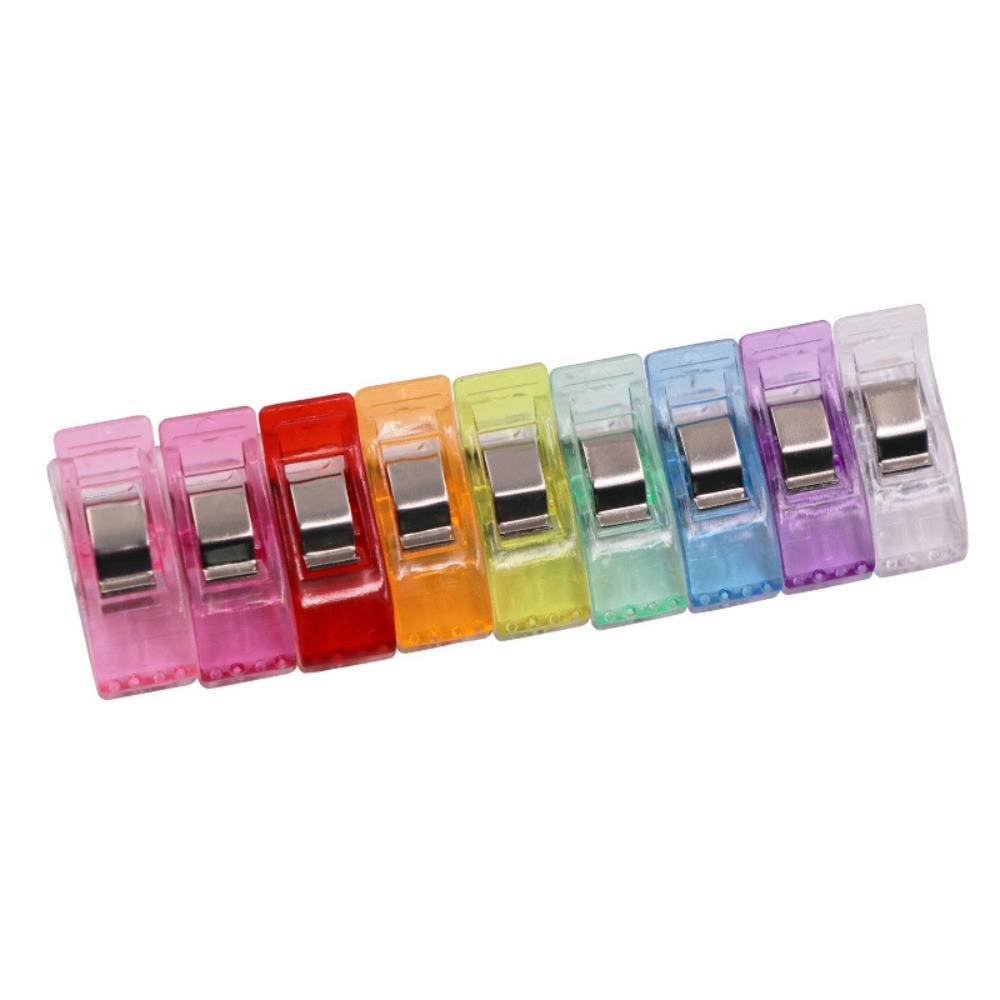 10/20/50 PEZZI Clip da Cucito Clip di Plastica Multiuso Morsetti per Tessuto Morsetti per Quilting Cucito Artigianato Colori Assortiti Clip per Legatura Carta