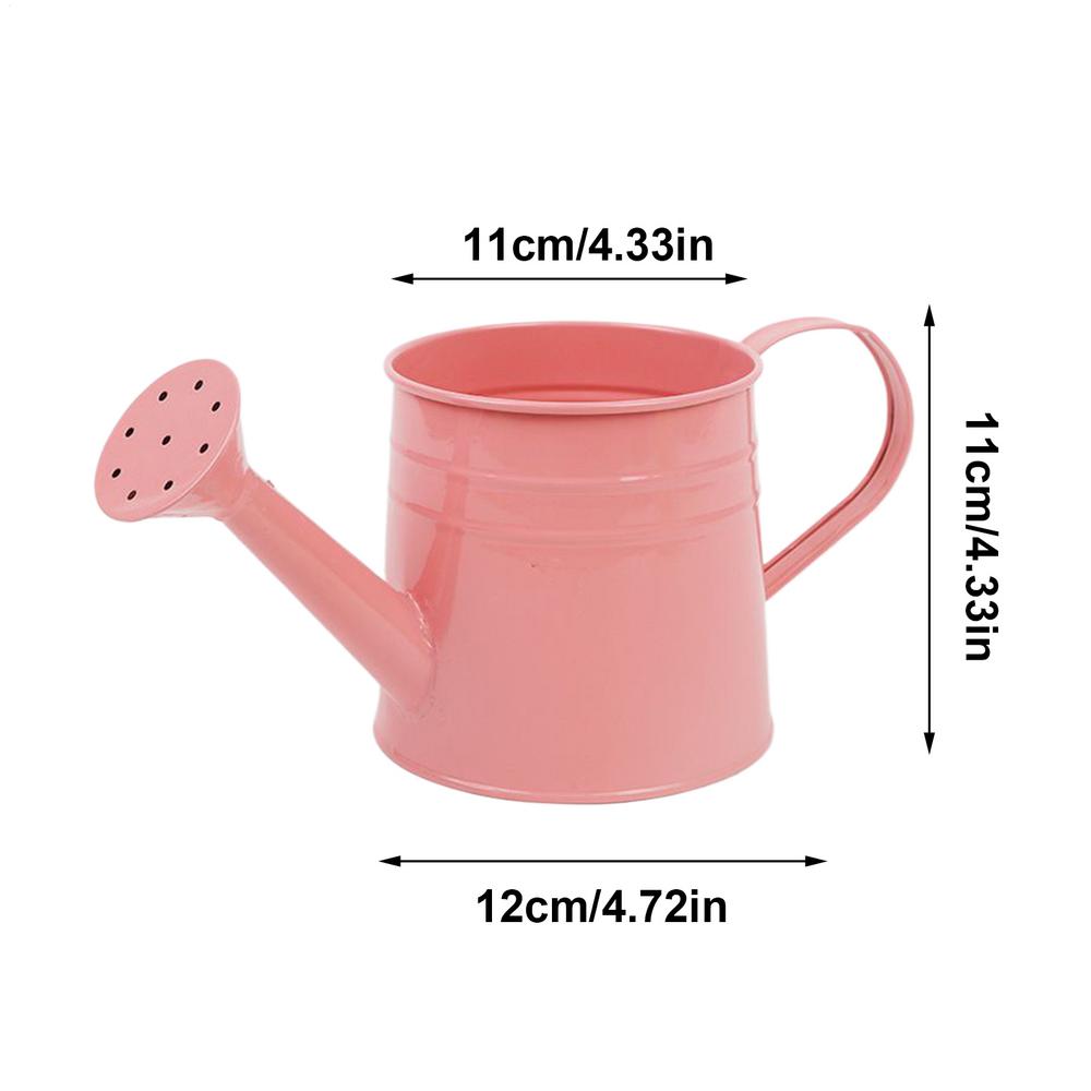 Plant Watering Can 1L Long Spout Flower Watering Can Flower Arrangement Bucket Metal Vase For Outdoor And Indoor Gardening розовый