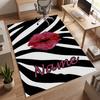 Sexy lip prints (1) Personalized name Office Carpet Stylish Decor for Living Room Bedroom Kitchen