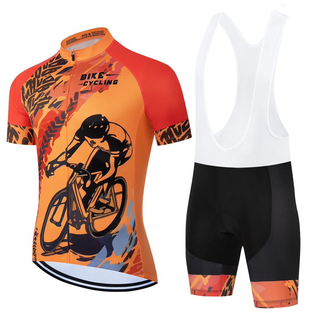 Pro Cycling Jersey Set Summer Short Sleeve Men's MTB Bike Cycling Clothing Maillot Ropa Ciclismo Uniform Suit Summer 2026 Breathable Cycling Suit Set