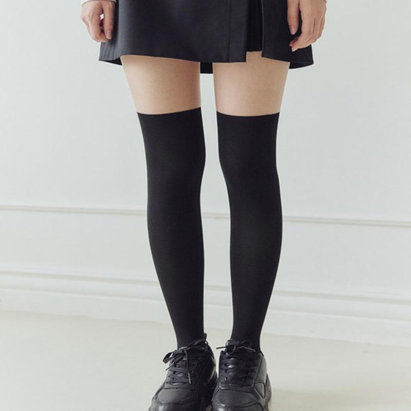 Marun5 Generous UV-blocking Knee Socks Two-Tone Golf Stockings