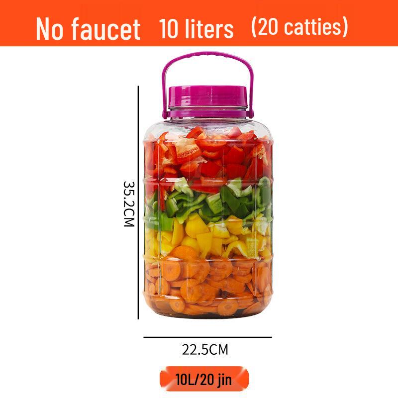 Sparkling Wine Glass Jar - Large Mouth Household Container, Perfect for Pickling, Kimchi, and Sealed Storage