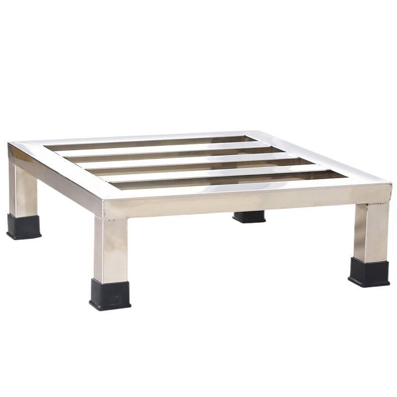 Nerezový víceúčelový regál a zvýšená spodní skříňka