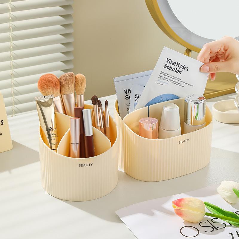 Creative Skincare & Jewelry Organizer with Desktop Storage for Cosmetics & Stationery