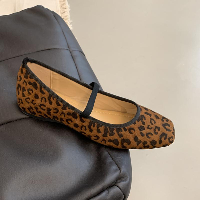 Fashion SUOJIALUN 2025 Autumn New Brand Women Flat Shoes Fashion Square Toe Shallow Slip On Mary Jane Shoes Soft Flat Heel Boat Shoes