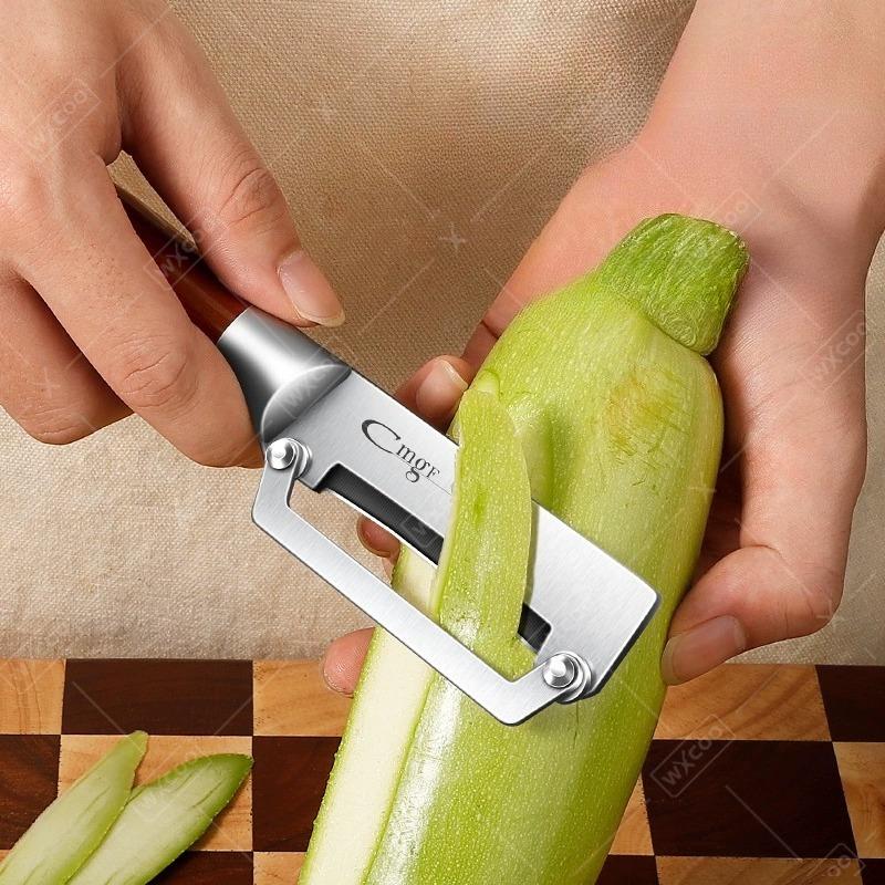 WXCOO Stainless Steel Sugarcane Peeler Thick Blade Slicing Fruits and Vegetables for Kitchen Fruit Potato Pineapple Peeler