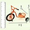 1/12 Puppenhaus Mini Dreirad Modell Realistische Raumbox Deko Accessoires DIY Szene