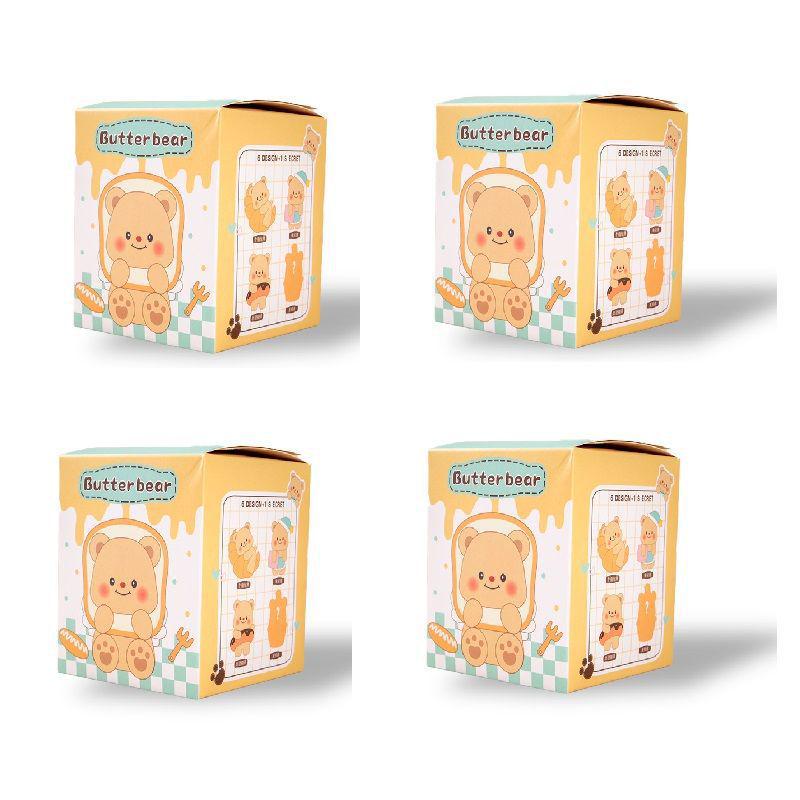 Butter Bear Blind Box Figure: Internet Celebrity Milky Little Bear Doll for Desktop or Car Decoration and Birthday Gift.