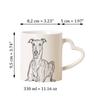 Italian Greyhound, Italian Sighthound - Cup with a Dog, Adorable Cup with a Heart-shaped Handle, Universal Gift from the Art-Dog Brand