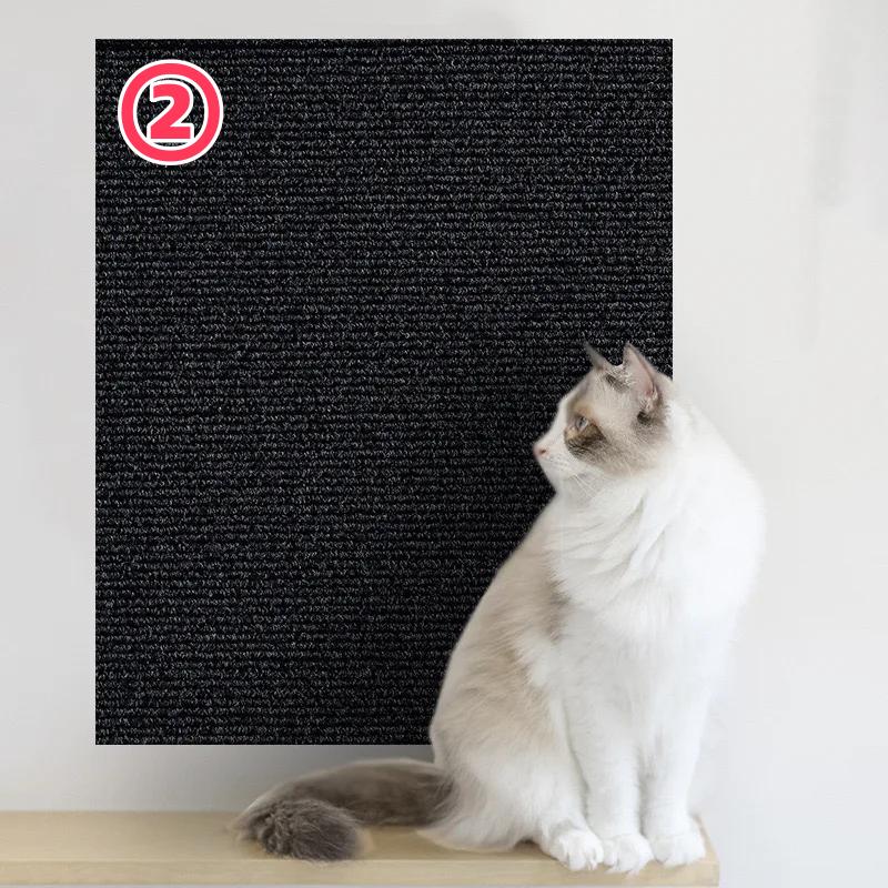 Trimmable Cat Scratching Mat Cat Scratcher Sofa Tape Scratching Post Self-adhesive Carpet Cats Scratch Board Cat Accessories