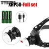 XHP50 LED Headlight 3 Mode Zoom Headlight High Power Flashlight 18650 Rechargeable Outdoor Headlight
