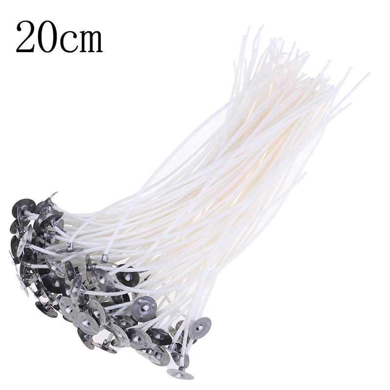 100Pcs Candle Wicks Cotton Core Waxed Wick With Sustainer For Candle Novelt