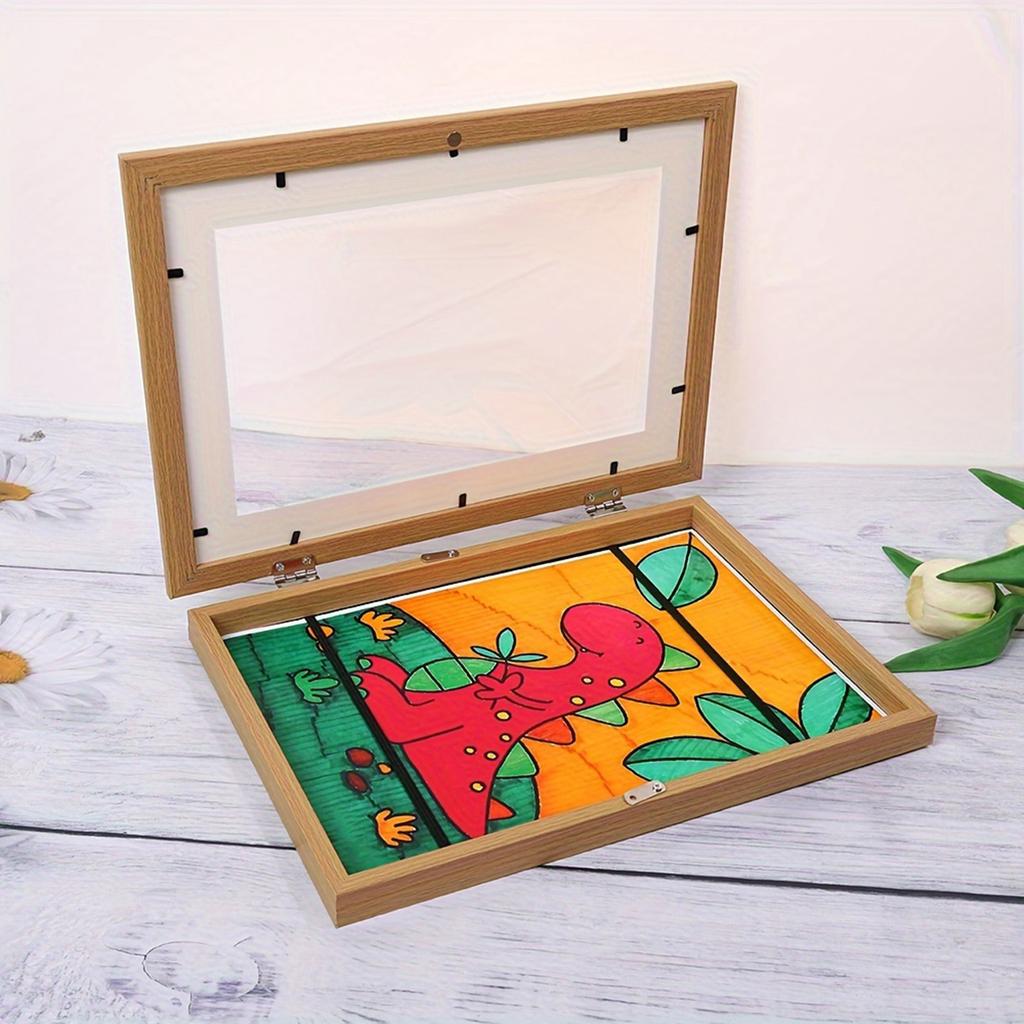 Decorative Painting Oil Painting Children's Art Flip Cover Photo Frame