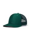 Green Micro-curved Brim Trucker Hat with Mesh Sunshade for Autumn and Christmas
