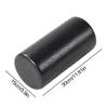 Wałek z pianki EPP Solid Yoga Pole Fitness Muscle Relaxing Roller Massage Stick błyszczący czarny wałek 30X15cm