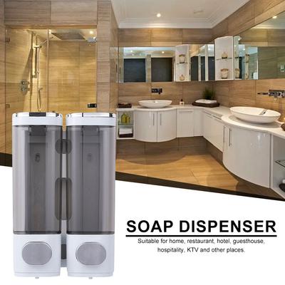 Liquid Soap Dispenser Wall- Mounted Manual Liquid Dispenser Refillable Soap Dispenser for Kitchen Bathroom Washroom Accessories