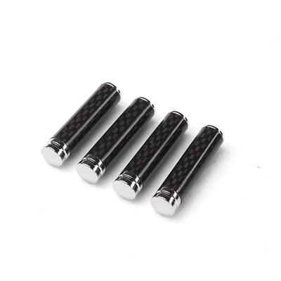 New 4Pcs Carbon Fiber Style Auto Interior Door Lock Pins Knobs For BMW Mercedes-Benz