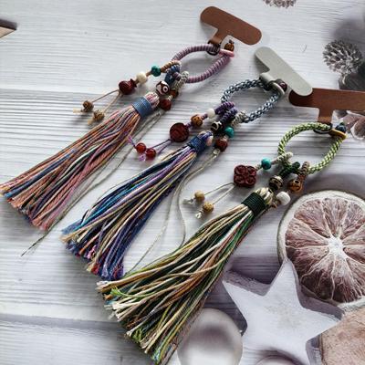Handmade Tibetan-Style Tassel Phone Chain & Bag Pendant