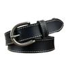 Retro Belt Women'S Leather Casual Pin Buckle Jeans Belt First Layer Cowhide Simple Belt Trendy