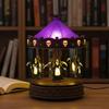 Geisterkarussell-Licht Halloween-Geisternachtlicht USB-Wiederaufladbares Gruseliges Leselicht Nachttischlampe Partydekoration