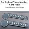 Semn de parcare temporară, practic, rezistent la temperatură, combinație gratuită, plăcuță de număr de telefon pentru mașină, consumabile auto
