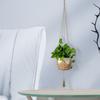 Plant Stand Hat Shaped Macrame Flower Pot Hanging Basket Hand Woven Sturdy Hanging Planter Hemp Rope Plant Hanger Plant
