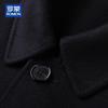 ROMON Men's 100% Cashmere Mid-Length Overcoat