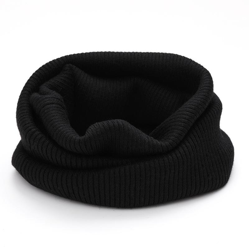 Autumn Winter Knitted Warm Neckerchief Solid Color Soft Versatile Neck Collar Men's and Women's Warm Scarve Scarfs