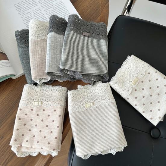 Cotton Underwear for Women Soft Breathable Cheeky Bikini Panties Ladies Sexy Lace Mid Rise