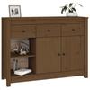 814557 vidaXL Buffet Marron miel 100x35x74 cm Bois massif de pin