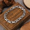 Men's Heavy Duty 304 Stainless Steel Bracelet - 9mm Wide O-Chain, Waterproof and Colorfast, Durable Metal Jewelry