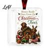 Creative Money Gift Ideas Christmas Cash Holder Ornament Acrylic Holder Holiday Ornament Hanging Decoration for Xmas Tree Stocking Stuffer,